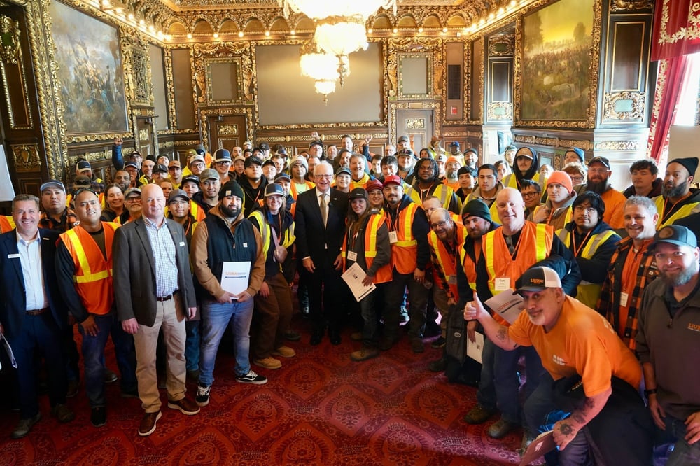 Visit and group photo with Governor Tim Walz
