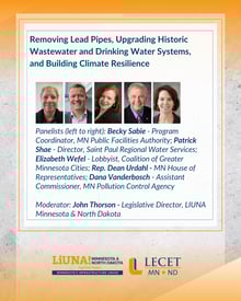 Removing Lead Pipes, Upgrading Historic Wastewater and Drinking Water Systems, and Building Climate Resilience