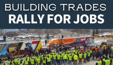 Rally for Jobs flyer 