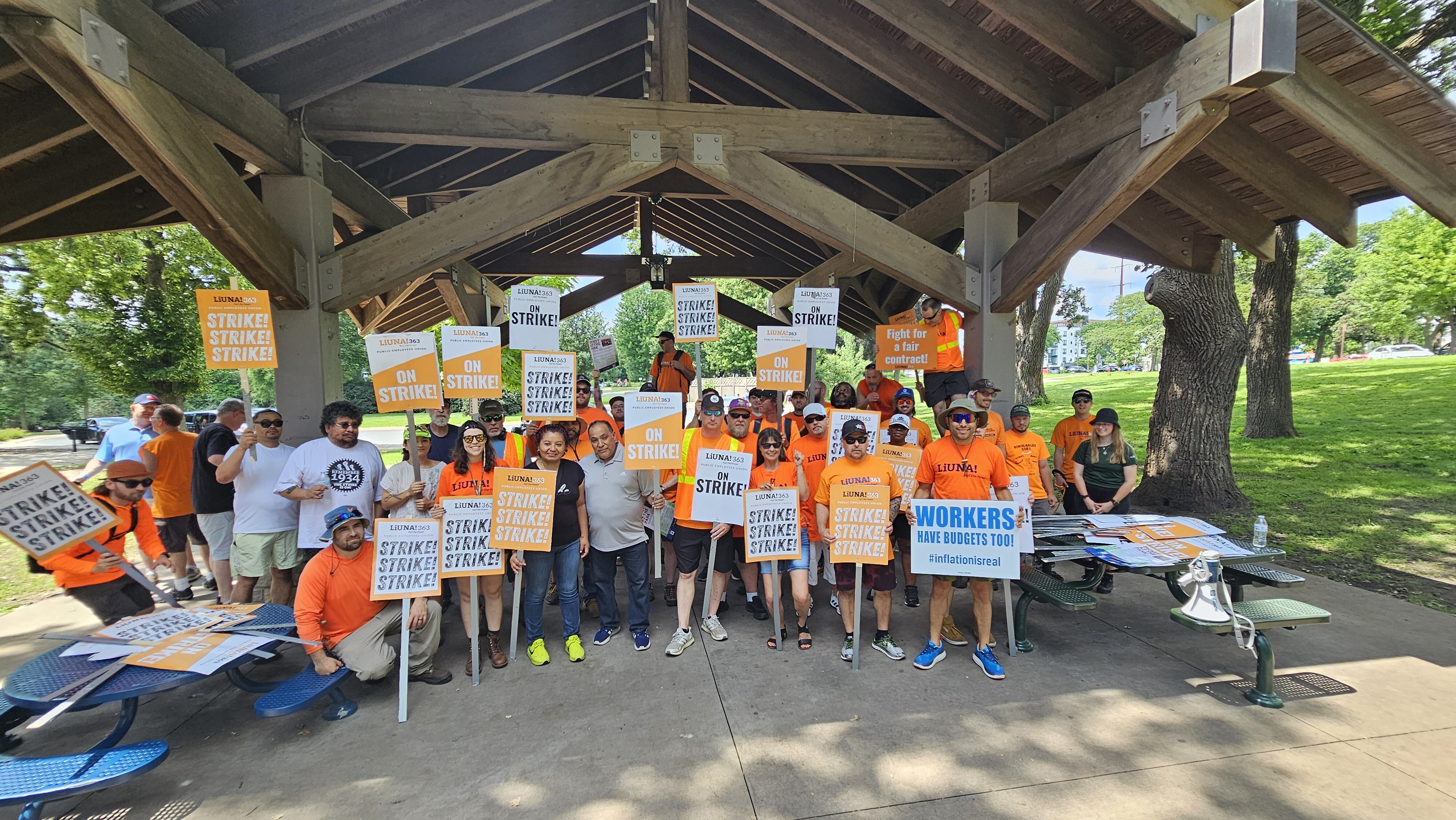 Minneapolis Parks Workers on strike